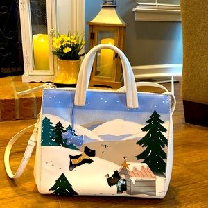 Radley London "At Home in the Snow" Signature Picture Bag Like New!